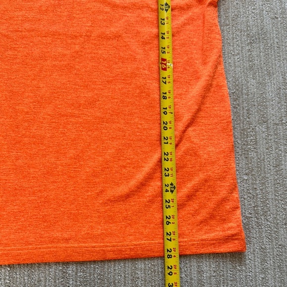 Under Armour Men's Size L Bright Orange Heat Gear Golf Dri Fit Polo Shirt - Picture 7 of 11